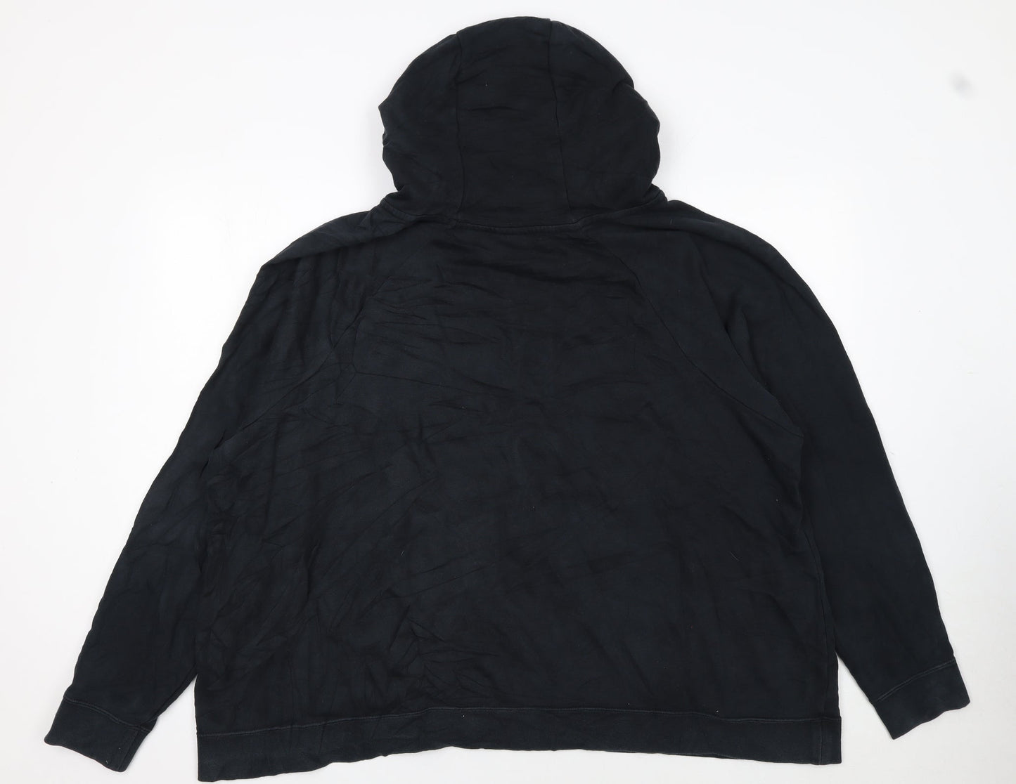 Nike Mens Black 2XL Pullover Hoodie with Logo Graphic
