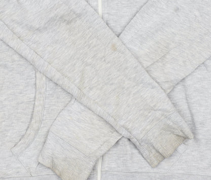 Hilfiger Denim Men's Grey Long Sleeve Hoodie L Cotton Blend Zip Up
