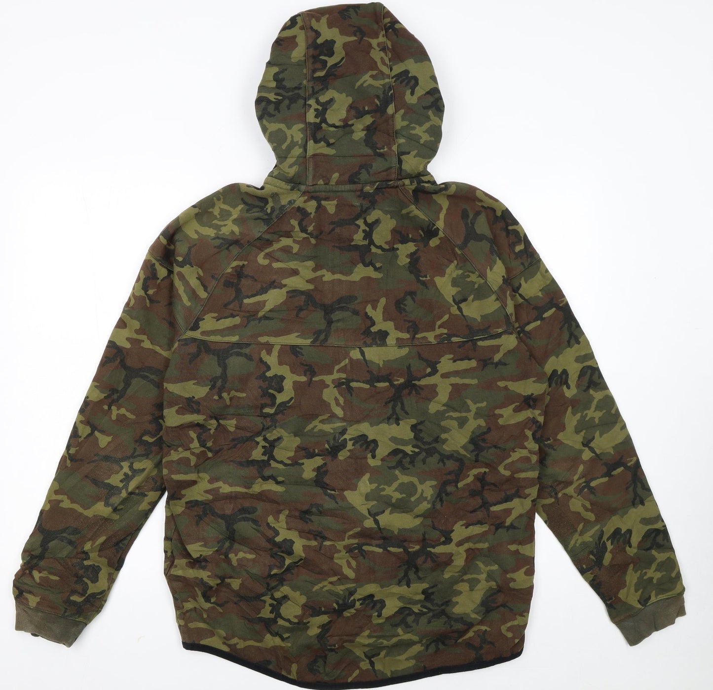 Nike Men's Green Camouflage Full Zip Hoodie Size L