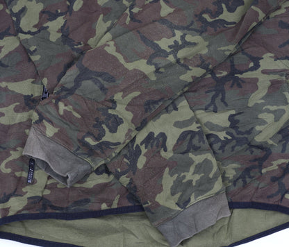 Nike Men's Green Camouflage Full Zip Hoodie Size L