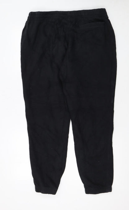 Fila Mens Black Jogger Trousers L Elastic Waist Casual