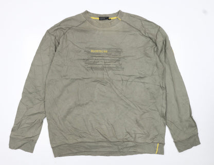 Bluetribe Men's Green XL Pullover Sweatshirt Crew Neck Cotton