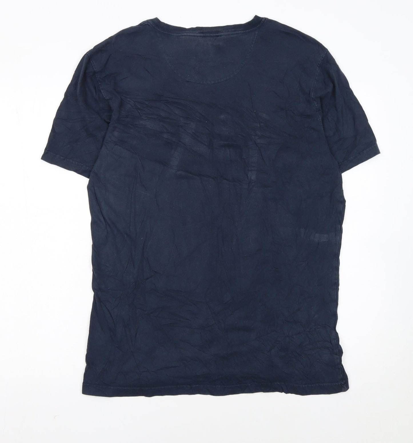 Barbour International Men's Blue XL Graphic Motorcycle T-Shirt