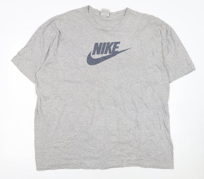 Nike Men’s Grey 2XL Sports Logo Graphic Cotton T-Shirt