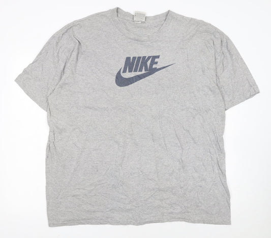 Nike Men’s Grey 2XL Sports Logo Graphic Cotton T-Shirt
