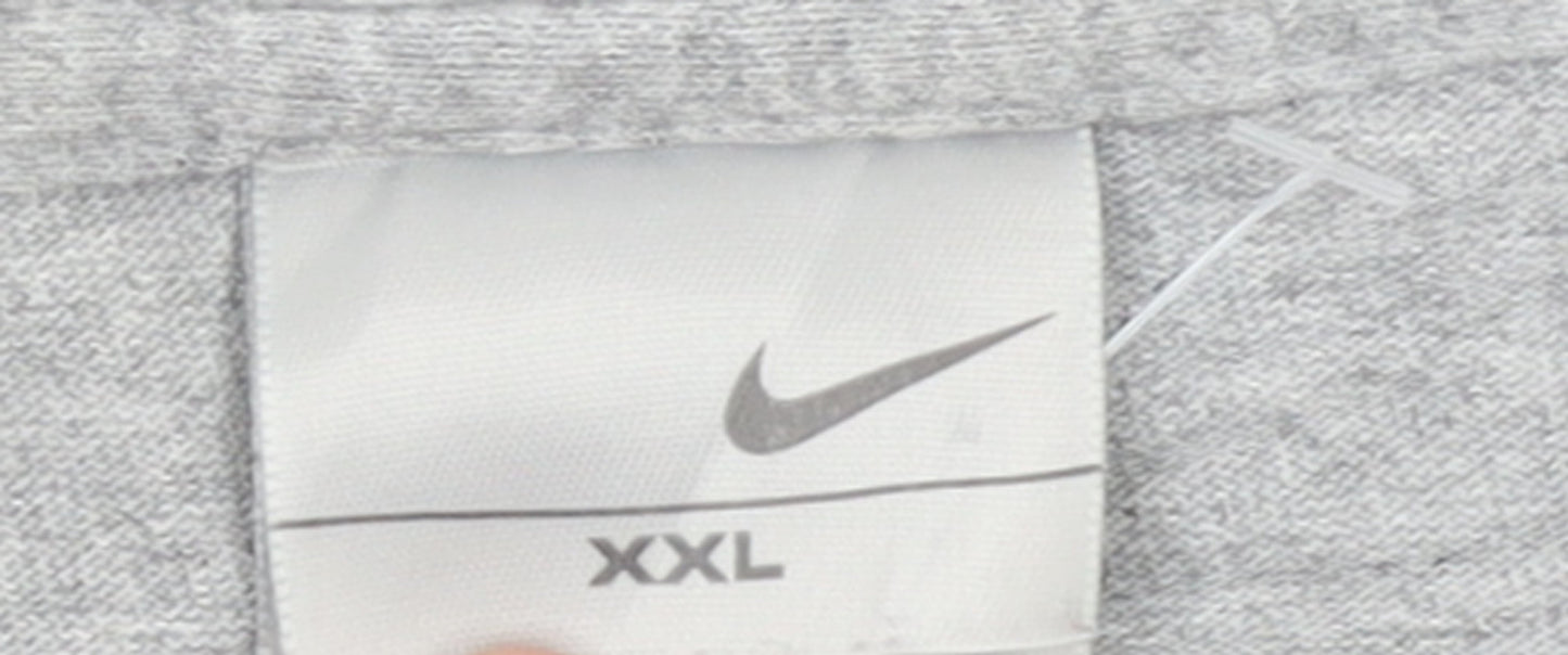 Nike Men’s Grey 2XL Sports Logo Graphic Cotton T-Shirt
