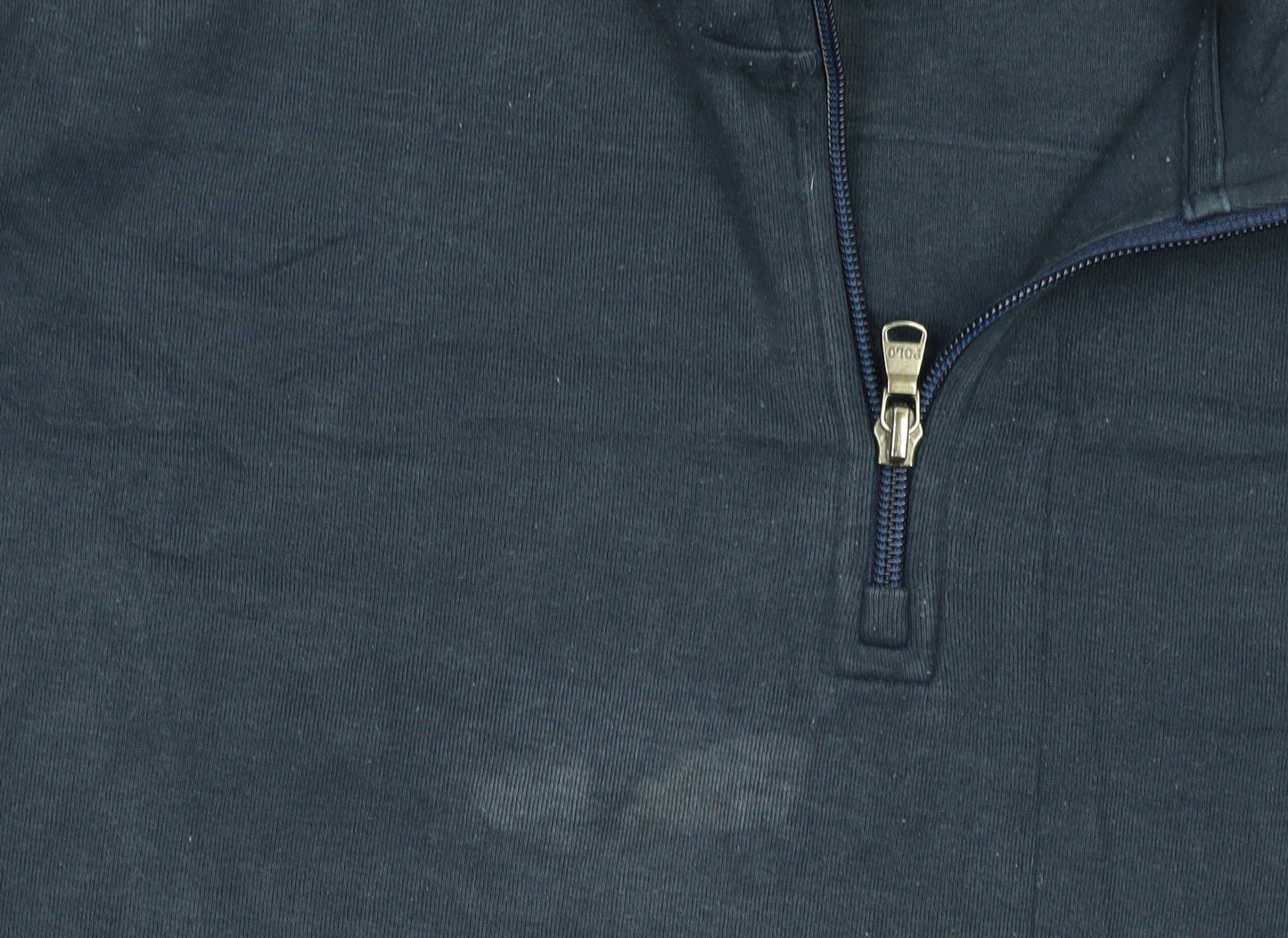Ralph Lauren Men Blue 1/4 Zip High Neck Sweatshirt M Regular Fit