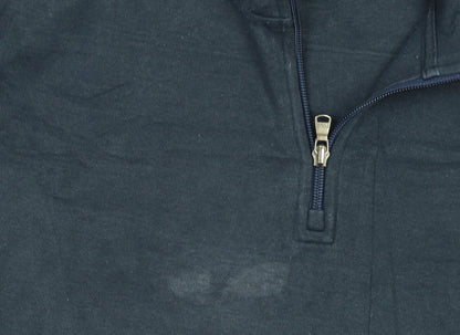 Ralph Lauren Men Blue 1/4 Zip High Neck Sweatshirt M Regular Fit
