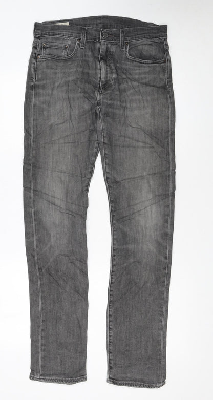 Levi's Premium Men's Grey Straight Regular Fit Denim Jeans W30 L34