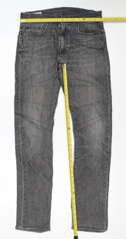 Levi's Premium Men's Grey Straight Regular Fit Denim Jeans W30 L34