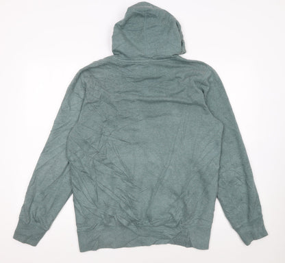 Reebok Women’s Green Pullover Hoodie Size M Logo Sweatshirt