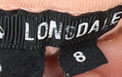Lonsdale London Women's Peach Pullover Hoodie Size 8