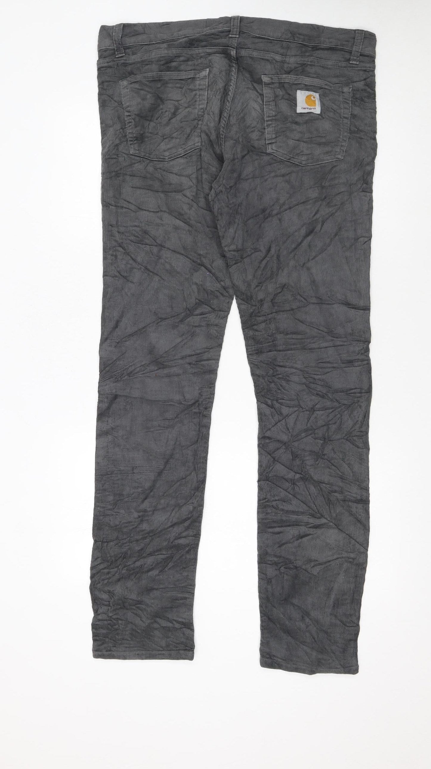 Carhartt WIP Men's Grey Corduroy Chino Trousers 34x34
