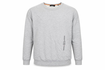 Diesel Men's Grey XL Crew Neck Logo Sweatshirt Pullover