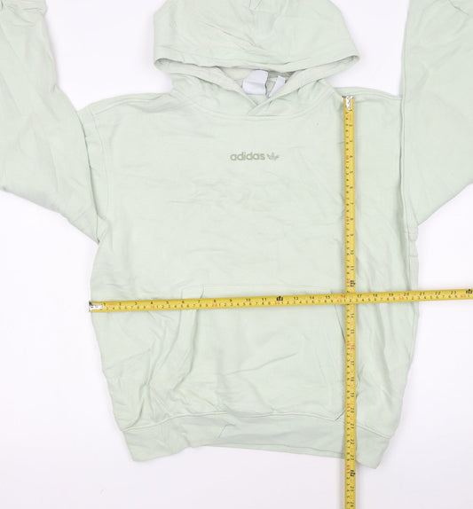 Adidas Women’s Mint Green Pullover Hoodie Size S – Classic Logo Sweatshirt