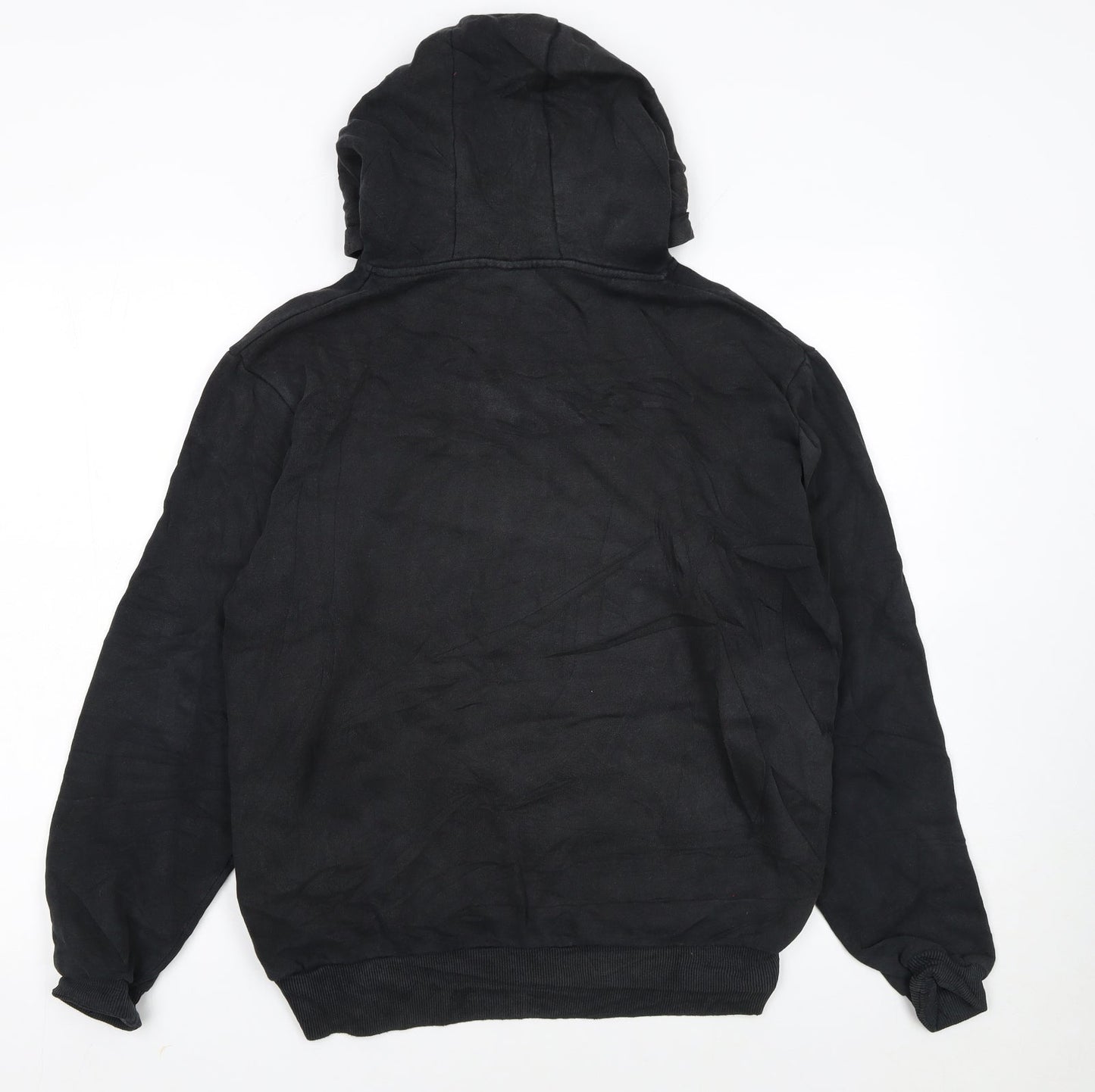 Ellesse Womens Black UK 12 Pullover Hoodie with Logo Front
