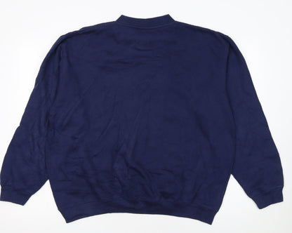 Umbro Men's Blue Large Crew Neck Pullover Sweatshirt