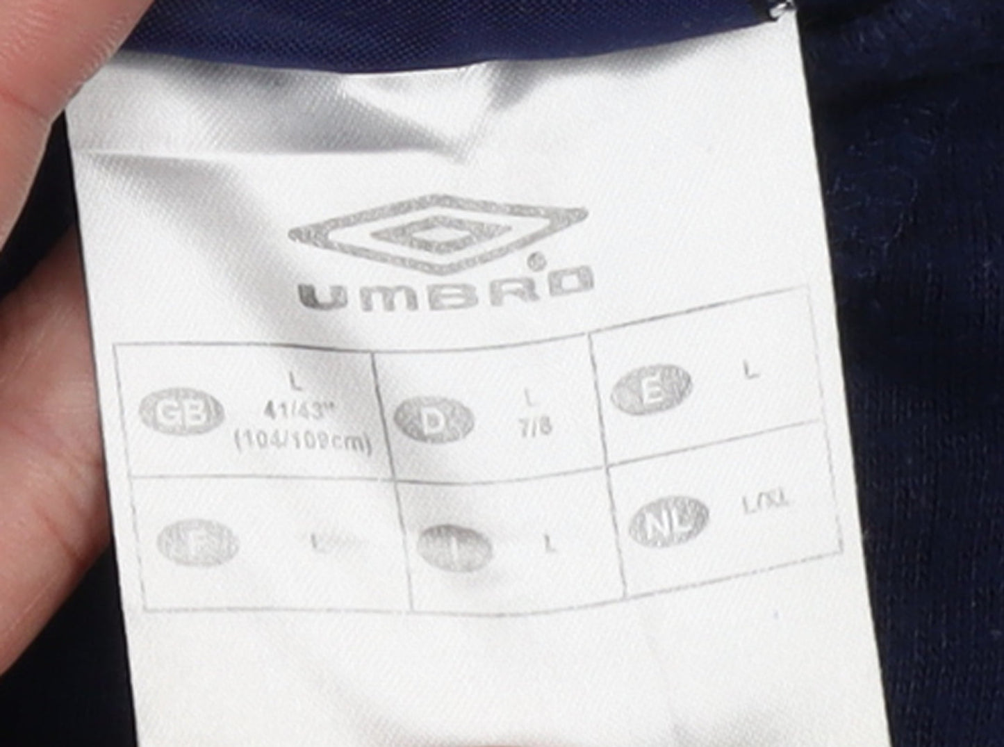 Umbro Men's Blue Large Crew Neck Pullover Sweatshirt
