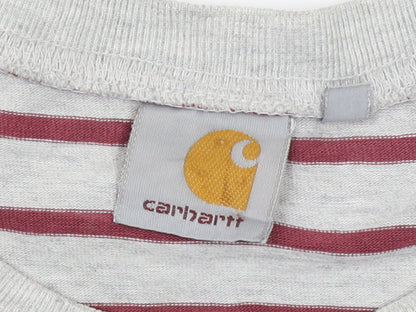 Carhartt Men’s Grey Striped XL Crew Neck Pullover Sweatshirt