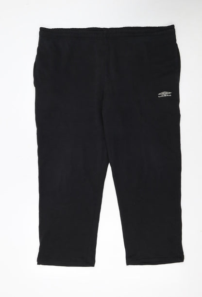 Umbro Men's Black Sweatpants M Regular Fit Fleece Trousers