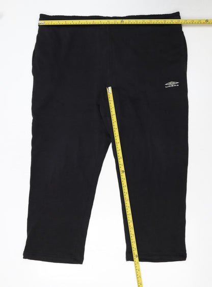 Umbro Men's Black Sweatpants M Regular Fit Fleece Trousers