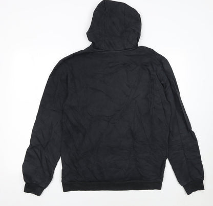 Adidas Men's Black Pullover Hoodie Size S Fleece Sweatshirt