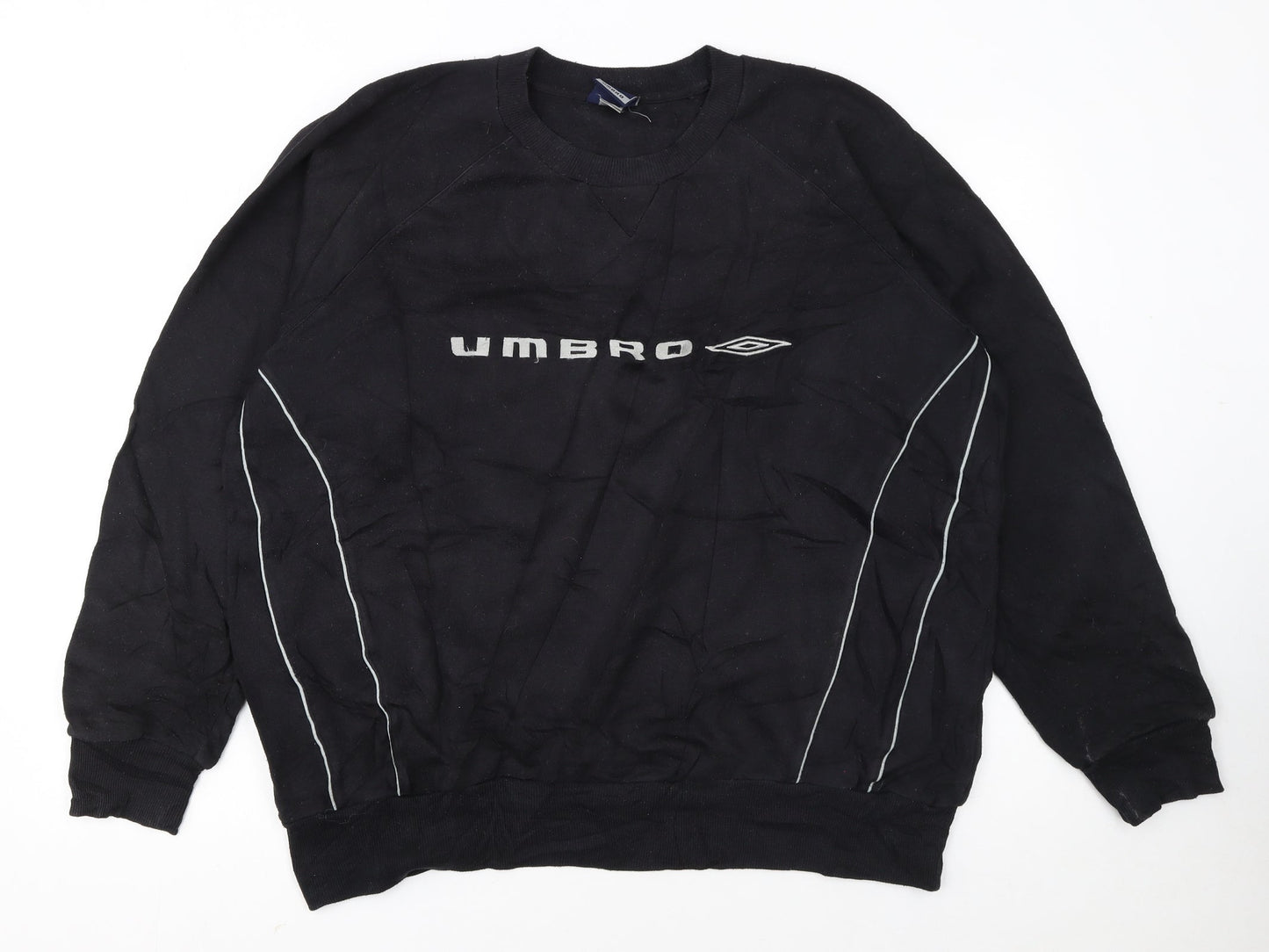Umbro Men's Black XL Pullover Sweatshirt with Logo Sports Style