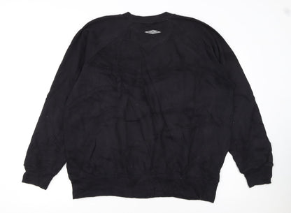 Umbro Men's Black XL Pullover Sweatshirt with Logo Sports Style