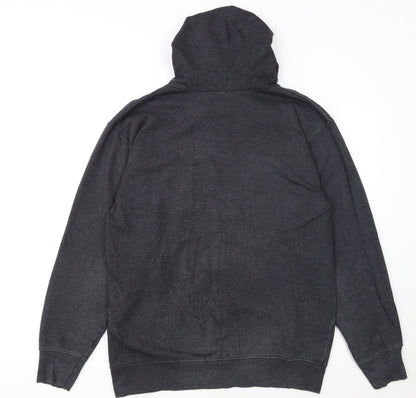 Adidas Mens Grey XL Full Zip Hoodie Fleece Sweatshirt