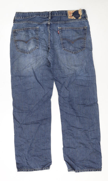 Levi's Men's Blue 33x30 Straight Fit Denim Jeans