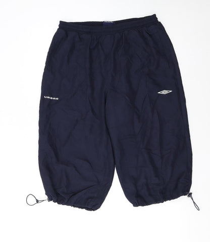 Umbro Men's Blue L Sweat Shorts Elastic Waist Sportswear