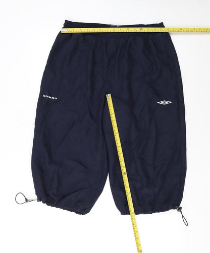 Umbro Men's Blue L Sweat Shorts Elastic Waist Sportswear