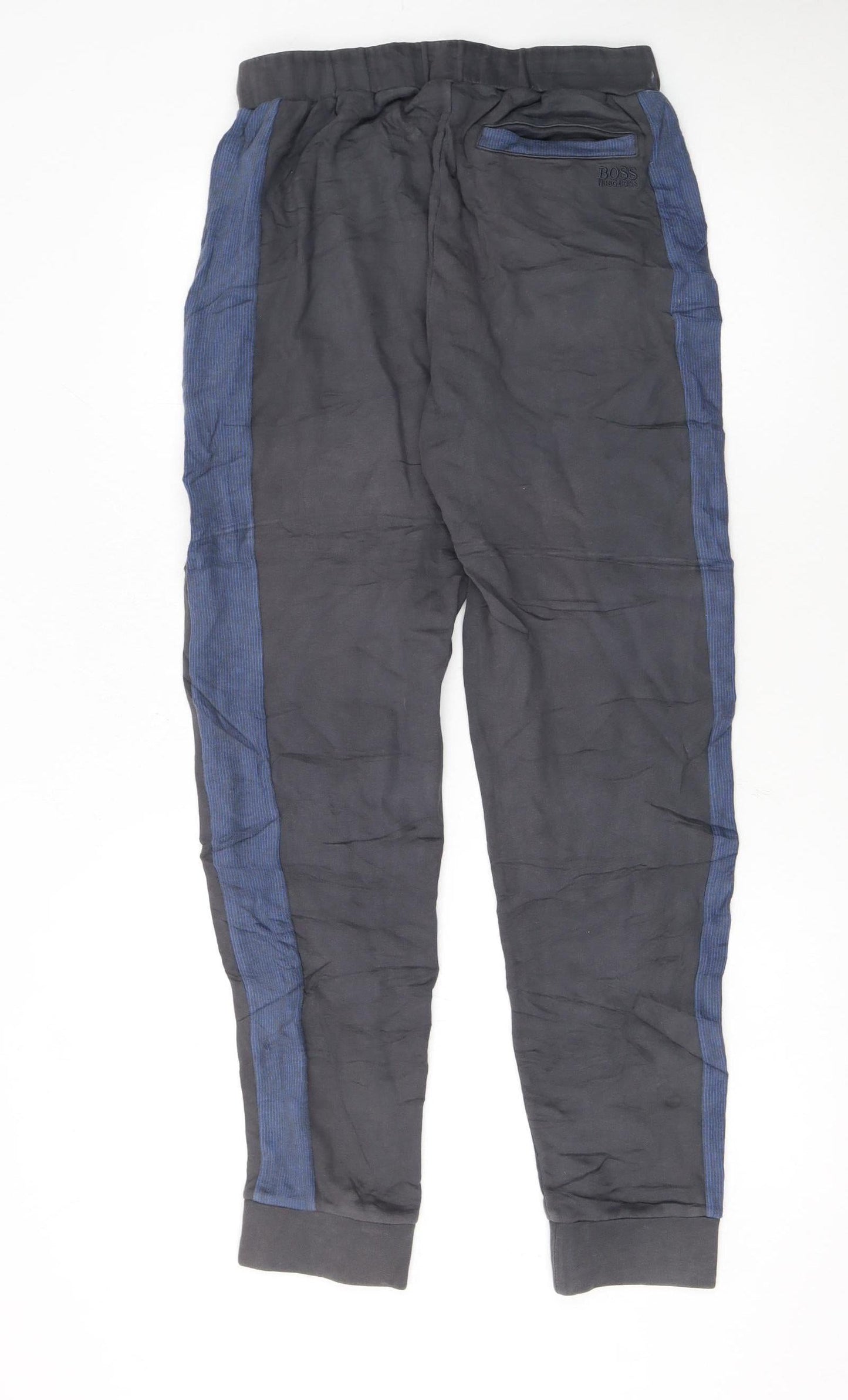 Hugo Boss Men's Black Jogger Trousers Size S Elastic Waist