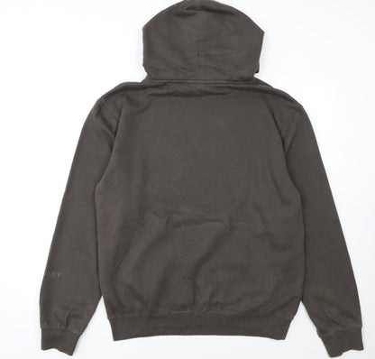 Oakley Men's Brown Pullover Hoodie M Regular Fit Cotton Blend