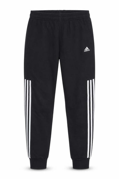 adidas Boys Black Jogger Trousers 15-16 Years Elastic Waist Activewear