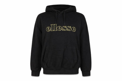 Ellesse Womens Black Pullover Hoodie L Logo Print Casual Wear