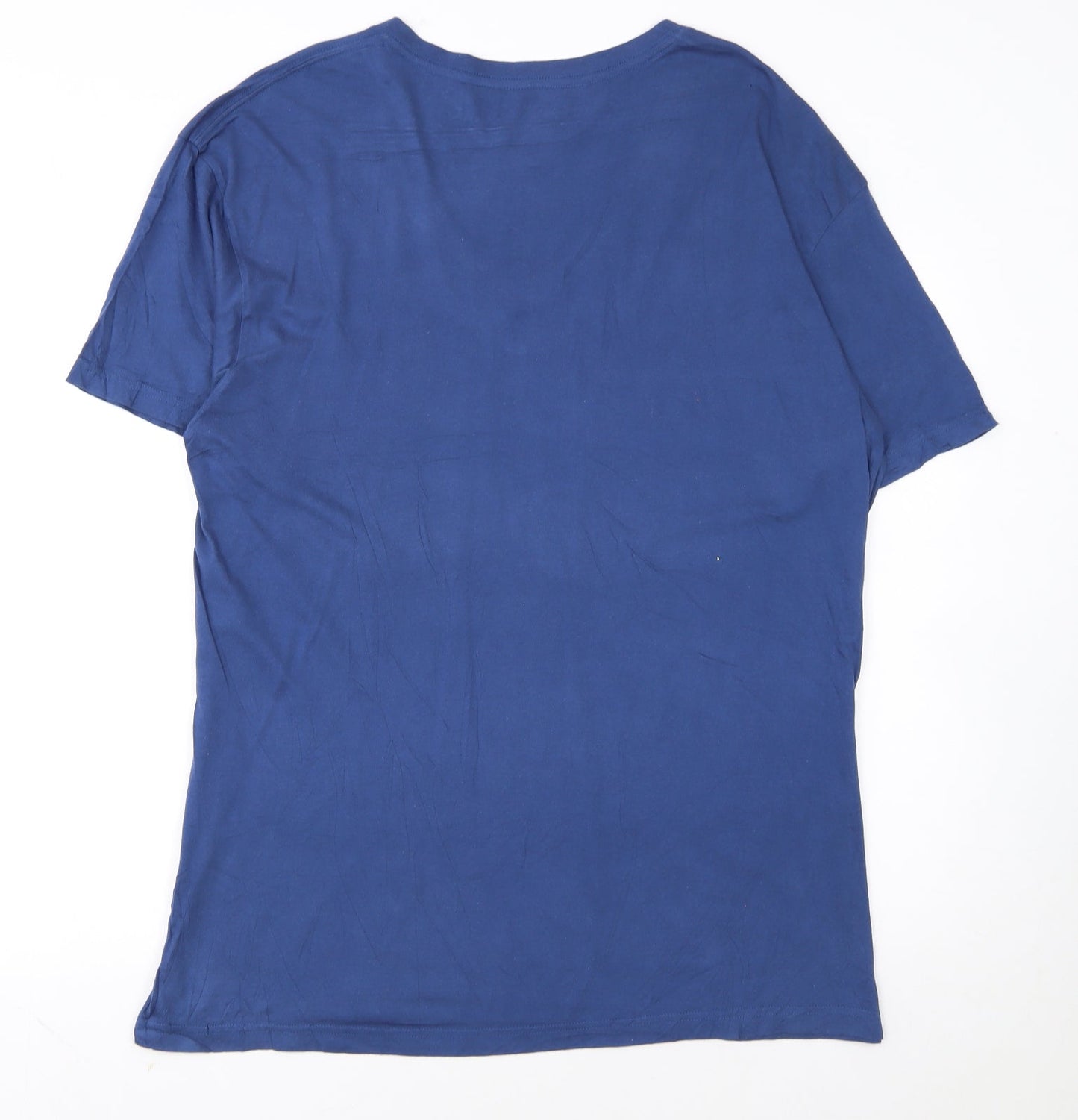 Polo Ralph Lauren Men's Blue V-Neck Cotton T-Shirt XL