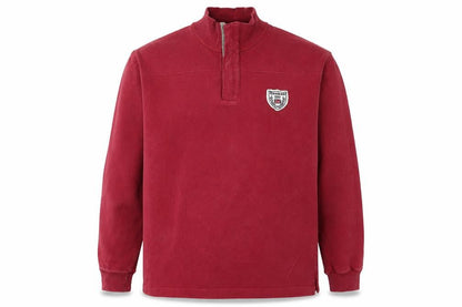 Reebok Mens Red 1/2 Zip Sweatshirt Medium Vintage Sportswear