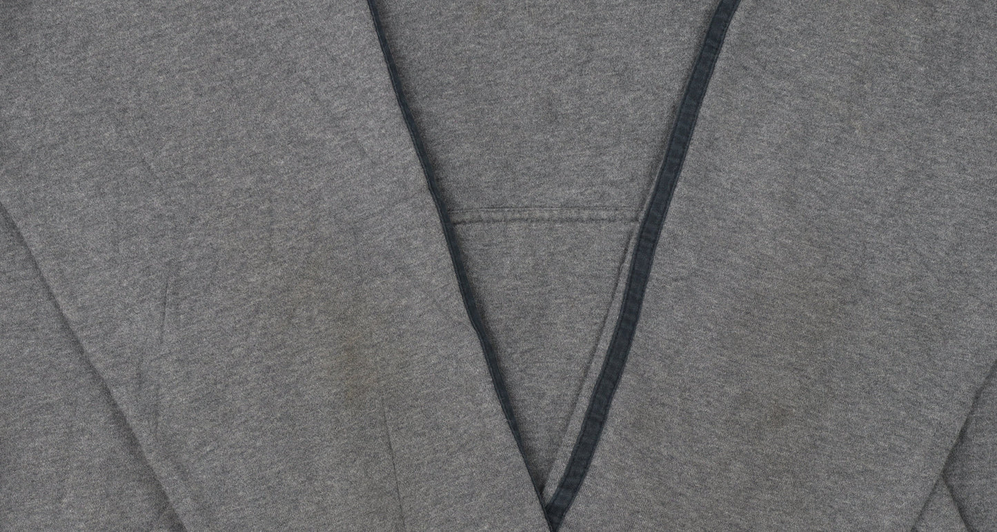 Adidas Men's Grey Pullover Hoodie L Regular Fit Sportswear