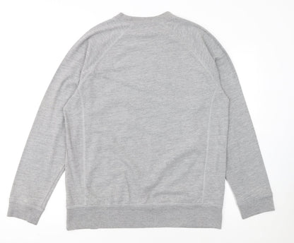 Carhartt Men's Grey Crew Neck Pullover Sweatshirt Size L