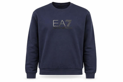 Emporio Armani EA7 Men's Blue Regular Fit Logo Sweatshirt M