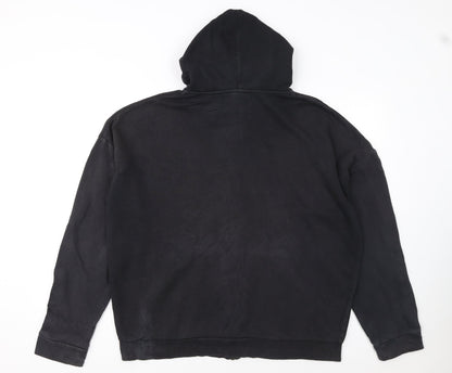 Reebok Men's Black Full Zip Hoodie M Sports Fleece Sweatshirt