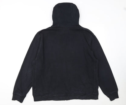 Nike Men's Black Pullover Hoodie L Sports Fleece Sweatshirt