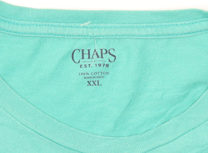 Chaps Men’s Green 2XL Graphic Nautical Cotton T-Shirt Short Sleeve