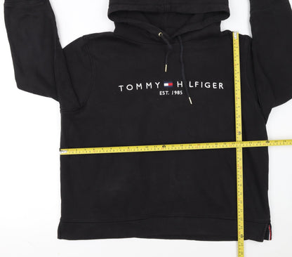 Tommy Hilfiger Womens Black XXL Pullover Hoodie Cotton Blend