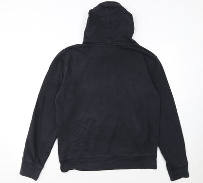 Quiksilver Women's Black Pullover Hoodie Medium Cotton Blend
