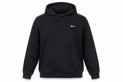Nike Women Black Pullover Hoodie L Cotton Blend Casual Sweatshirt