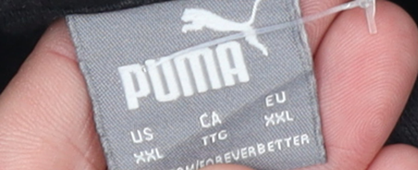 Puma Men's Black 2XL Track Jacket Full Zip Sportswear