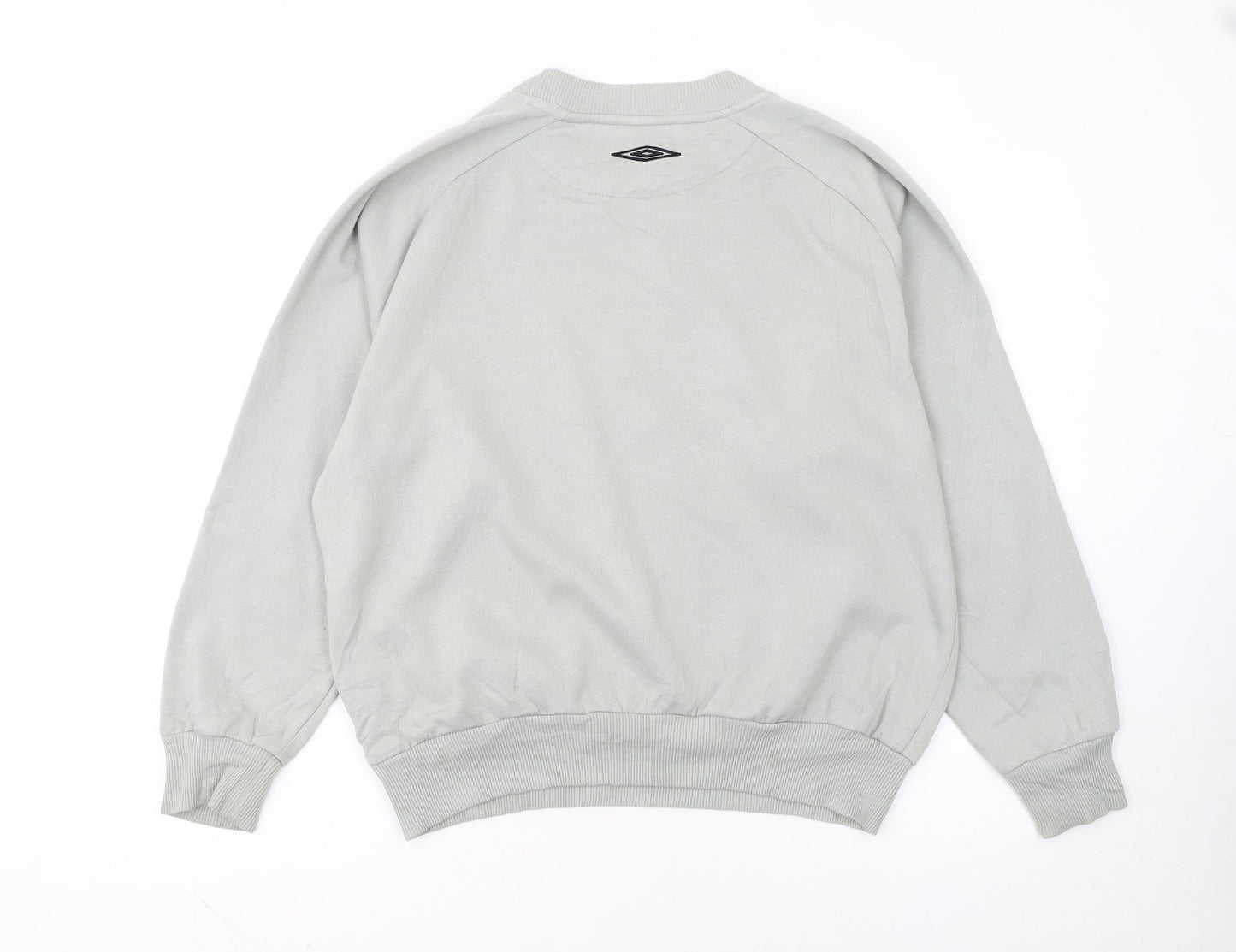 Umbro Men's Grey Crew Neck Pullover Sweatshirt M Regular Fit
