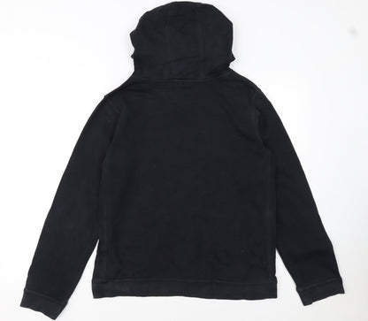Nike Boys Black XL Pullover Hoodie with Logo Graphic Print